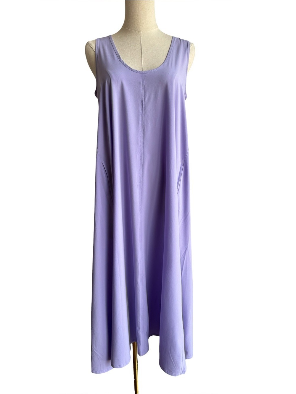 Joe Fresh Lightweight Quick-Dry Maxi Dress Sz XS Light Purple Summer Sundress